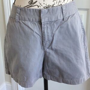 2/ $$12 Merona Gray  khaki style shorts with front and back pockets Sz 8